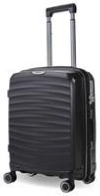 Rock Sunwave 54cm Carry On Expandable Hard Shell Suitcase Black