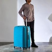 Rock Sunwave 79cm Expandable Hard Shell Suitcase Blue