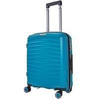 Rock Sunwave 54cm Carry On Expandable Hard Shell Suitcase Blue