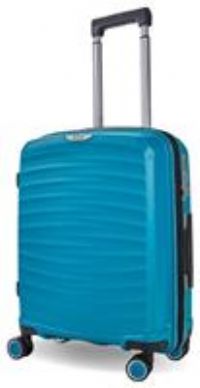 Rock Sunwave 54cm Carry On Expandable Hard Shell Suitcase Blue