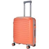 Rock Sunwave 54cm Carry On Expandable Hard Shell Suitcase Peach