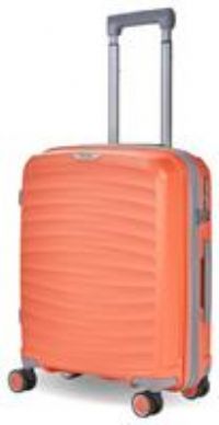 Rock Sunwave 54cm Carry On Expandable Hard Shell Suitcase Peach