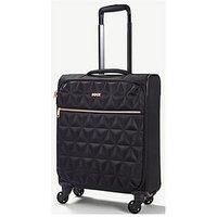Rock Jewel 55cm Carry On Ryanair Compliant Suitcase Four Wheel Travel Luggage Black