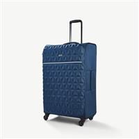 Rock Jewel 80cm Soft Sided Suitcase Four Wheel Travel Suitcase - Blue