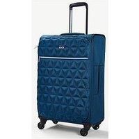 Rock Jewel 70cm Soft Sided Suitcase Four Wheel Travel Luggage Blue