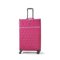 Rock Jewel 80cm Soft Sided Suitcase Four Wheel Travel Luggage Pink