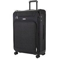 Rock Luggage Parker 8-Wheel Suitcase Large - Black