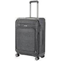 Rock Luggage Parker 8-Wheel Suitcase Medium - Grey