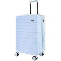 Rock Luggage Novo Medium 8-Wheel Suitcase - Pastel Blue