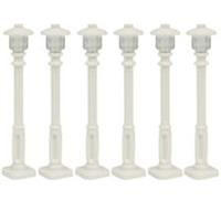 LEGO 5x Street Lights / White Lamp Posts