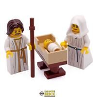 Mary, Joseph, Jesus minifigures | Christmas Xmas Nativity | Made With Real LEGO