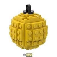 Christmas Tree Bauble Decoration Yellow x1 | All parts Genuine LEGO Bricks