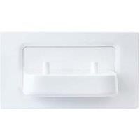 in-Wall Twin Electronic Toothbrush Charger by ProofVision Compatible with Oral B/Braun Electric Toothbrushes. Fascia Plate in a 3 Colour Choices (Charger)