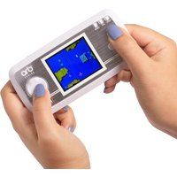 Thumbs Up Retro Portable Console V2 White-240x 8-Bit Toys Included, Gold-RETHC2, Grey/White