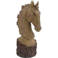 Europa Horse Head 36cm Carved