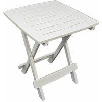 TRABELLA White BARI Side Table, (H) 50, (W) 45, (D) 44 cm
