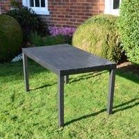 "ROMA" 138 x 78cm. RECTANGULAR TABLE in ANTHRACITE by TRABELLA, TB-812