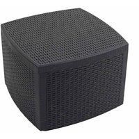TRABELLA Anthracite SICILY Side Table, (H) 40, (W) 54, (D) 54 cm