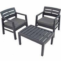 Trabella Venice 2 Seat Set Anthracite