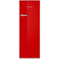 Montpellier MAB341R Retro Style Tall Fridge with Icebox in Red 1 74m F