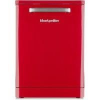 Montpellier MAB1353R 60Cm Freestanding Retro Dishwasher - Red