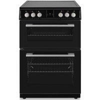 Montpellier MDOC60FK 600mm Double Electric Oven Ceramic Hob Fan Oven Black