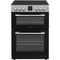 MONTPELLIER MDOC60FS 60 cm Electric Ceramic Cooker - Black & Silver, Black,Silver/Grey