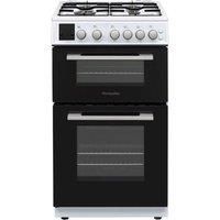 MONTPELLIER MDGO50LW 50 cm Gas Cooker - White & Silver, Black,White,Silver/Grey