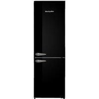 Montpellier MAB386EK Retro No Frost Fridge Freezer In Black