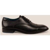 Oswin Hyde Men's Jarvis Leather Oxford Lace Up in Black | Size: 10