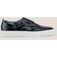 Nash Black Monk Leather Trainers