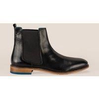 Oswin Hyde Douglas Handmade Leather Chelsea Boots with Lambskin Lining