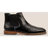 Oswin Hyde Men's Jack Leather Chelsea Boots in Black | Size: 12