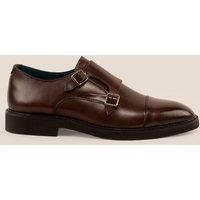 Garson Leather Monk Strap Shoes