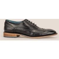 Oswin Hyde Men's Winston Leather Oxford Brogue in Black | Size: 9