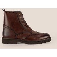 Graham Leather Lace-up Brogue Boots