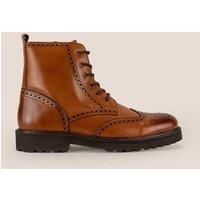 Graham Leather Lace-up Brogue Boots