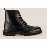 Graham Leather Lace-up Brogue Boots