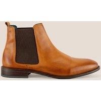 Oswin Hyde Douglas Handmade Leather Chelsea Boots with Lambskin Lining