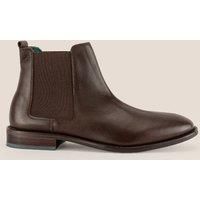Oswin Hyde Mens Douglas Genuine Leather Chelsea Boot with Lambskin Leather Lining and Durable Sole Smooth Uppers with Gusset Slip On Pull On Ankle Boots Size UK 7-12 Black, Tan, Brown, Red & Green