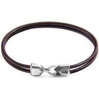Cromer Silver and Round Leather Bracelet