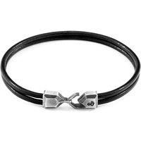 Cromer Silver and Round Leather Bracelet