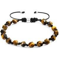 Zebedee Silver and Stone Beaded Macrame Bracelet