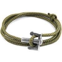 Union Anchor Silver and Rope Bracelet