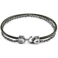 Staysail Mast Silver and Round Leather Bracelet