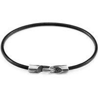 Talbot Silver and Round Leather Bracelet