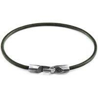 Talbot Silver and Round Leather Bracelet