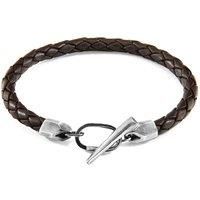 Jura Silver and Braided Leather Bracelet