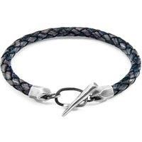 Jura Silver and Braided Leather Bracelet