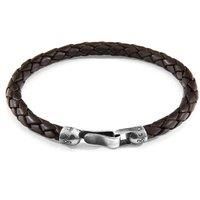 Skye Silver and Braided Leather Bracelet